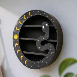 Snake & Moons Wall Shelf