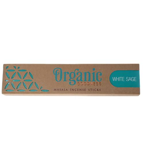 Incense, Organic Goodness, (box of 12) white sage