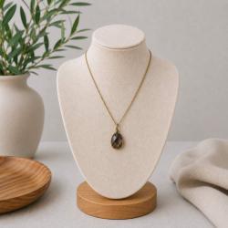 Pendant single stone smokey quartz