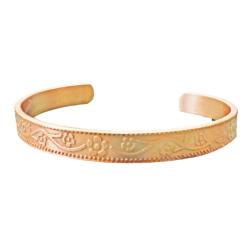 Copper Bracelet / Bangle Flowers