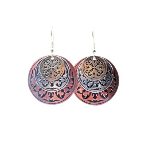 Earrings 3 Colour Round