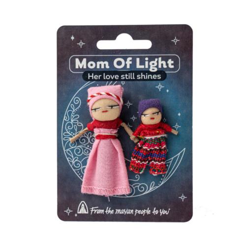 Worry Doll on Card - Mom of Light with Son