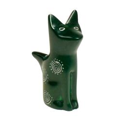 Kisii stone cats, set of 9, assorted