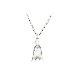 Pendant Necklace Silver Colour Ghost
