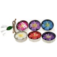 Pack of 3 asstd large t-lites, frangipani