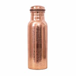Copper water bottle, engraved, 600ml