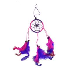 Dreamcatcher Pink Purple Feathers 6 x 17cm