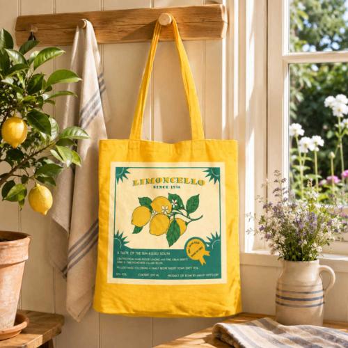 Tote Bag Recycled Cotton Limoncello 36 x 40cm
