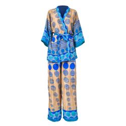 GENKI Kimono Pyjamas, upcycled silk one-size colours will vary