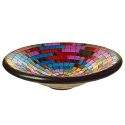Decorative bowl, mosaic, 30cm multicoloured