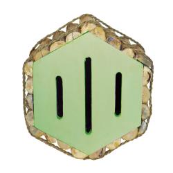 Butterfly house wood, green front and back 23 x 21 x 13cm