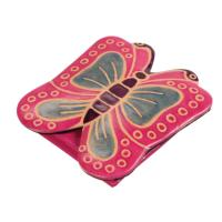 Leather purse butterfly