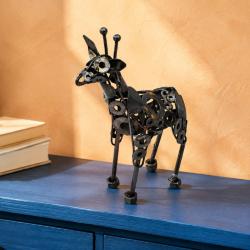 Recycled Metal Giraffe Ornament