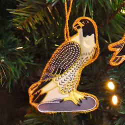 Hanging decoration, embroidered velvet, eagle