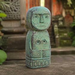 Green Primitive God Ornament Sandstone