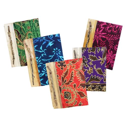 Notebook Handmade Batik Cover Assorted Colours and Designs 17x22cm