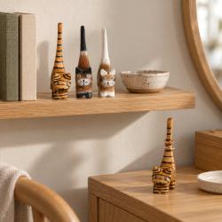 Cat Albesia Wood Assorted Browns