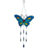 Suncatcher butterfly with beads assorted colours