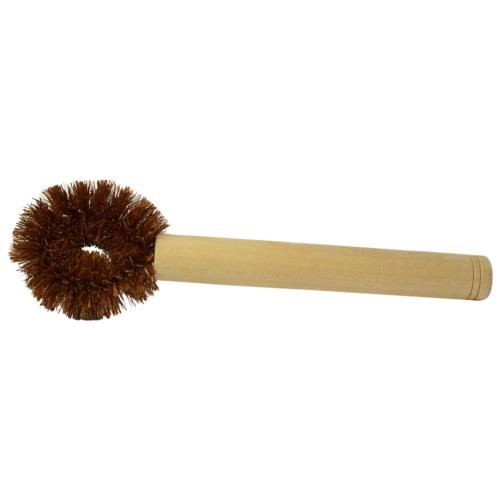 Coconut coir cleaning brush with handle 25 x 8 x 4cm
