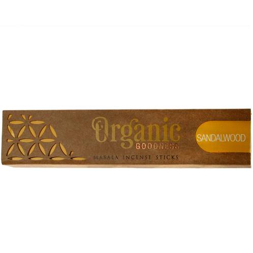 Incense, Organic Goodness, (box of 12) sandalwood