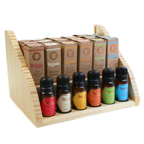 Aroma oil, Organic Goodness, x 18 (+ 6 testers) with display stand