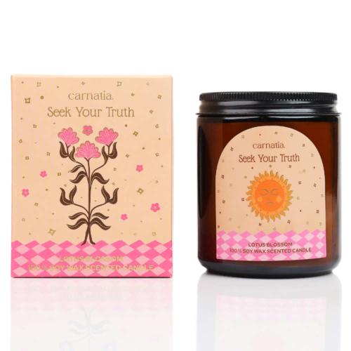 Candle Carnatia Lotus Blossom, Seek Your Truth 280g