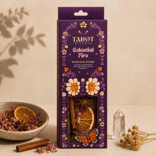 White Sage Smudge Bundle Tarot Rituals - Celestial Fire