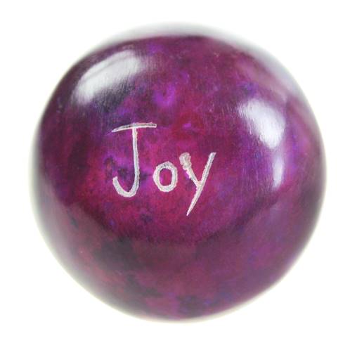Palewa sentiment pebble, purple - Joy