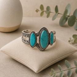 Bracelet with 3 Turquoise Stones