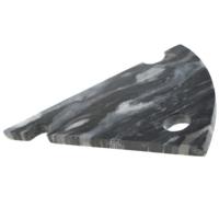 Cheese slice shaped board, grey stone