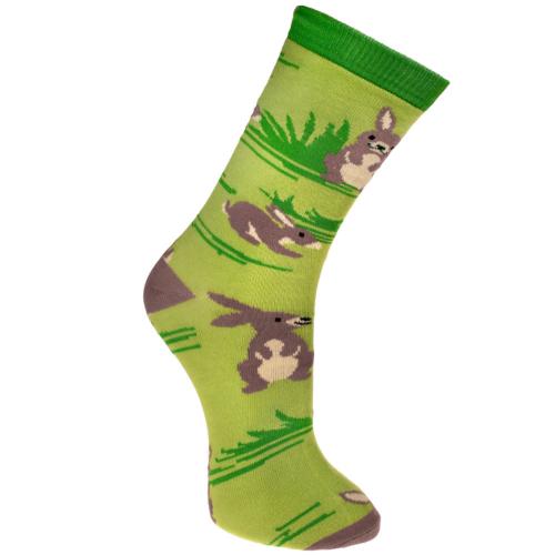 Bamboo socks, rabbits, Shoe size: UK 7-11, Euro 41-47