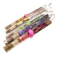 Incense sticks in bamboo holder x 5 asstd