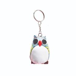 Crochet Keyring Owl Assorted Colours 1 Supplied