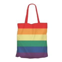 Tote Bag Recycled Cotton Rainbow 36 x 40cm
