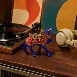 Blue Camel Ornament Recycled Plastic 9 × 3 × 9cm