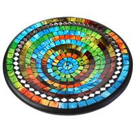 Bowl, mosaic, 28cm multicolour with mirrors