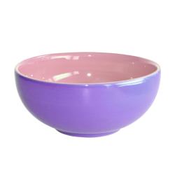 Purple and Pink hand-painted bowl 10 cm