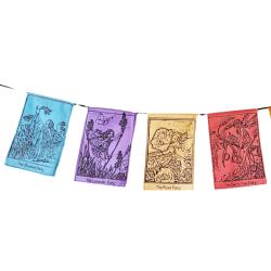 Bunting Tarot - 5 Colourful Fairy Prints