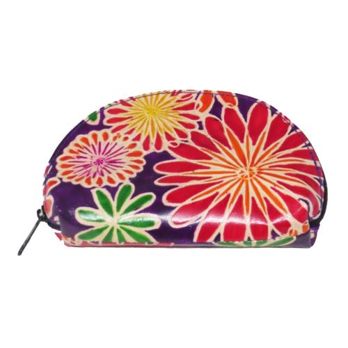 Purse Leather, Floral Multicoloured 15 x 9.5cm