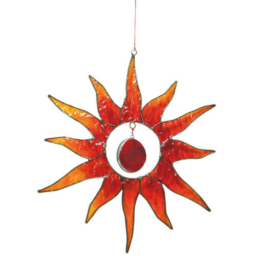 Fiery Sunburst Suncatcher, colours vary slightly