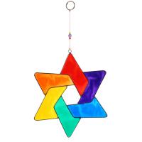 Suncatcher star shape hexagram rainbow