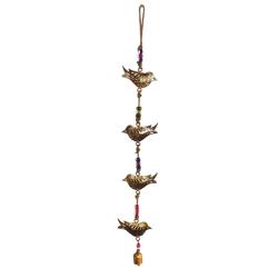 Chime 4 birds, recycled brass