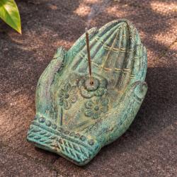 Praying Hands Incense Holder Sandstone