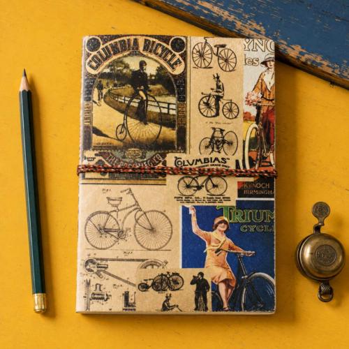 Notebook with Handmade Paper, Bike It 13 x 18cm