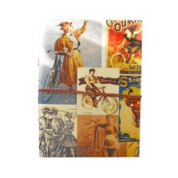 Notebook with Handmade Paper, Road Queen 15.5 x 20.5cm