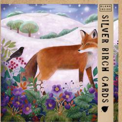 Greetings Card, Fox, 15x15cm