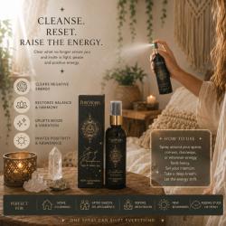 Aura Cleansing Spray Esoteric Eye of Providence, Sage and White Tea