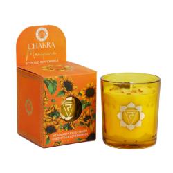 Scented Candle Chakra Mantra Manipura Balancing - Solar