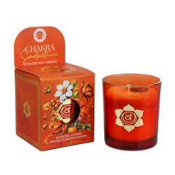 Scented Candle Chakra Mantra Svadhisthana Balancing - Sacral