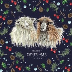 Christmas card, Sheep